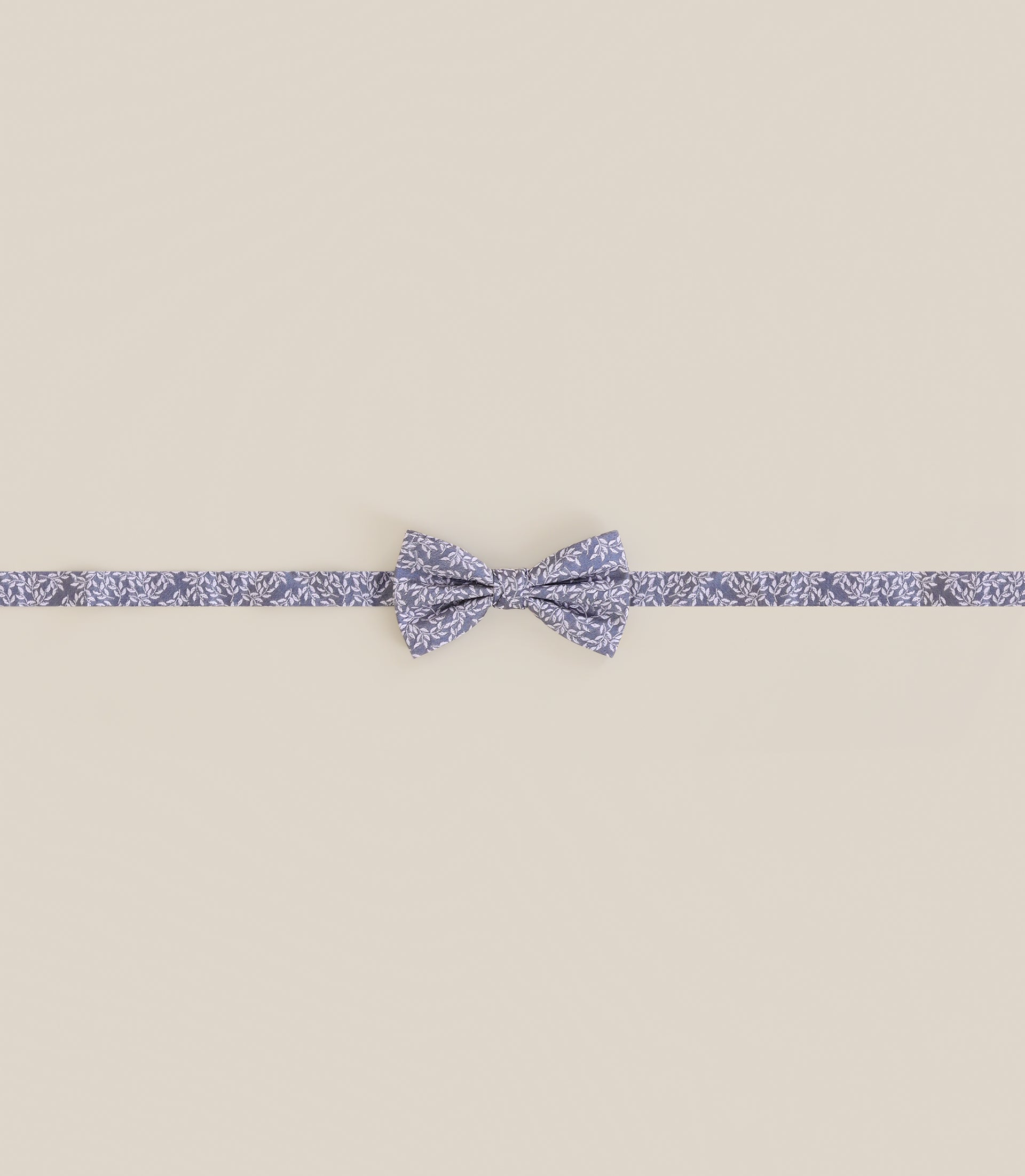 Noeud papillon en tissu fantaisie bleu