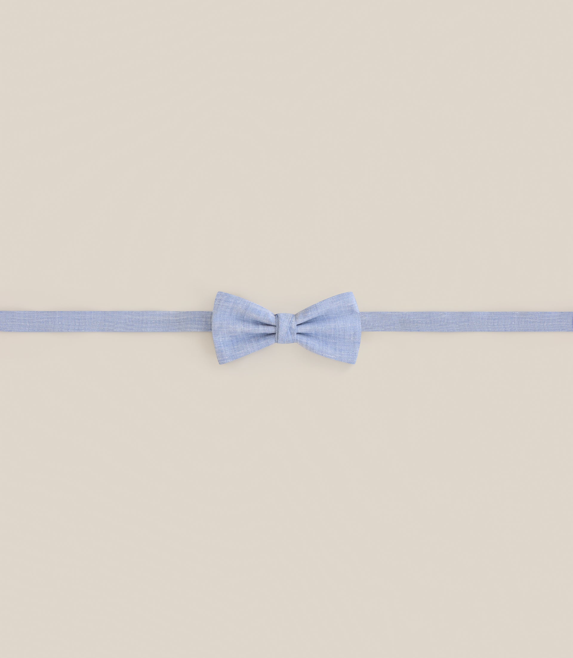 Noeud papillon tissu uni bleu ciel