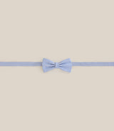 Noeud papillon tissu uni bleu ciel