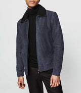 Wildlederjacke Marine "Wagon