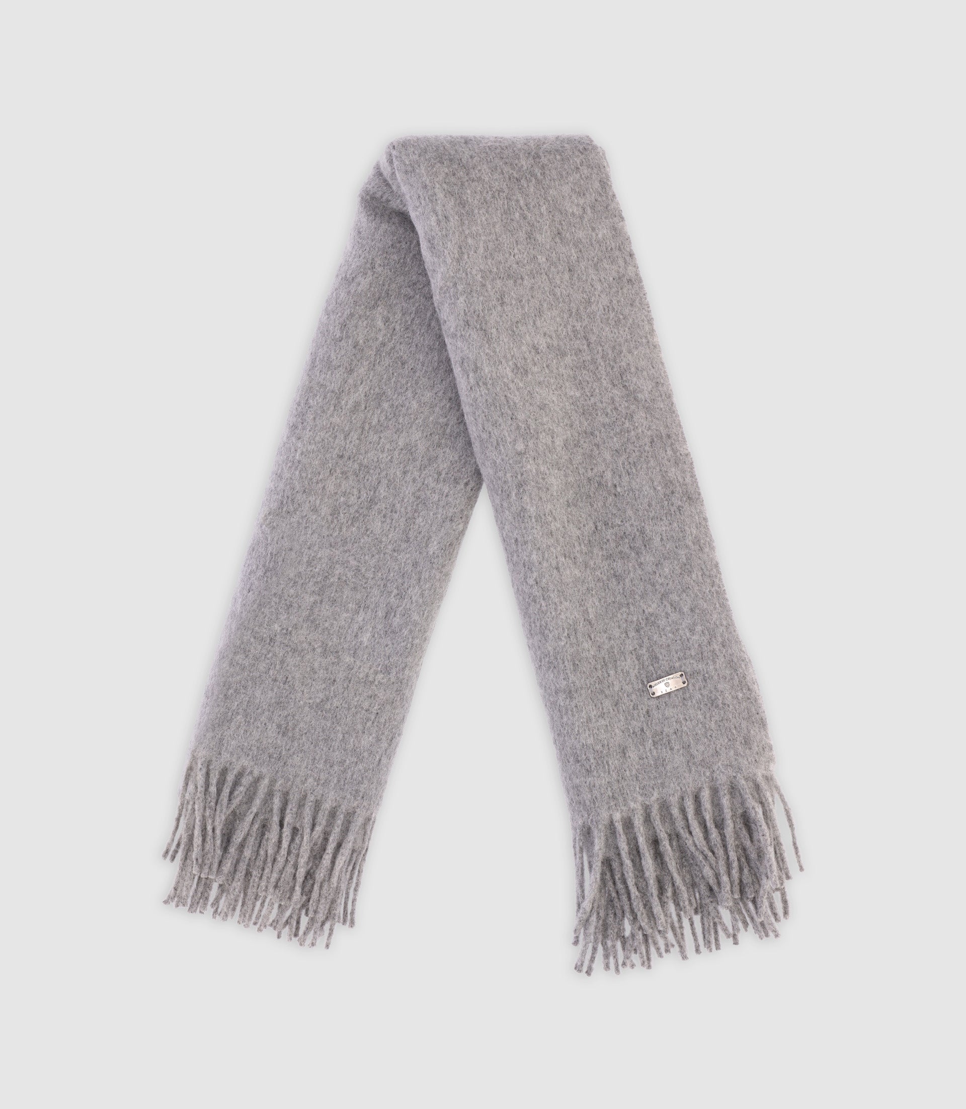 Uneed Gray fringe scarf