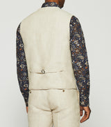 Suit jacket in beige linen JCELESTE