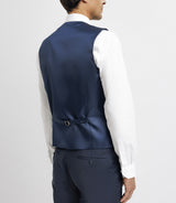 Gilet de costume en laine bleu marine - IZAC