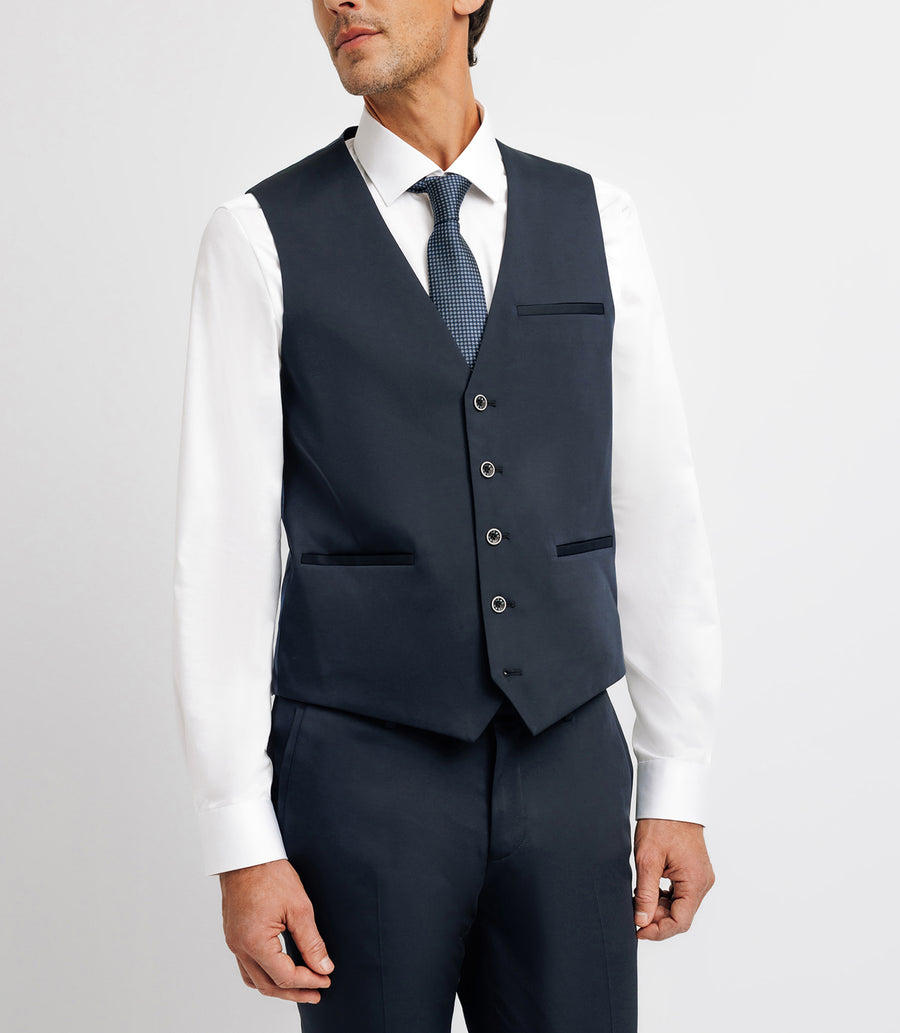 Navy blue technical suit vest JIONAC