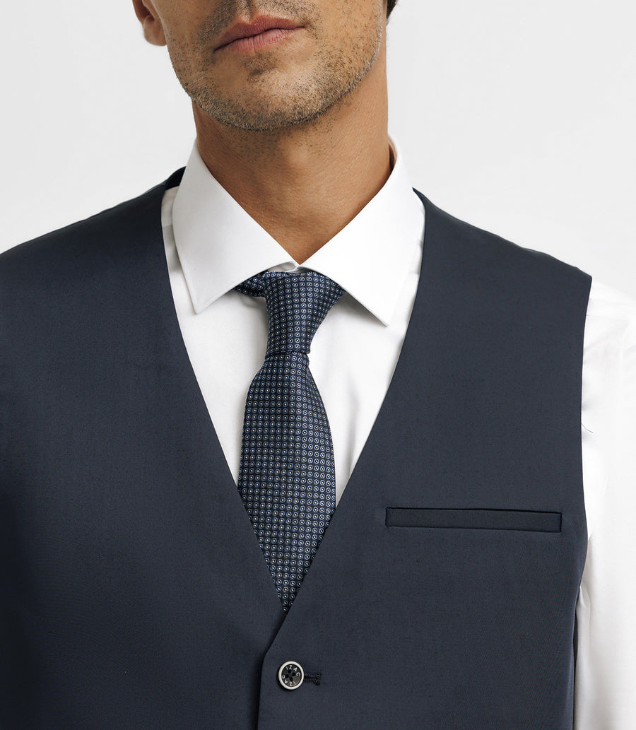 Navy blue technical suit vest JIONAC