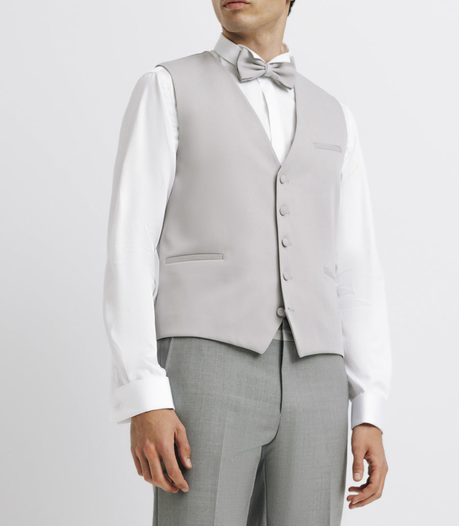 Light grey suit vest JSATIN