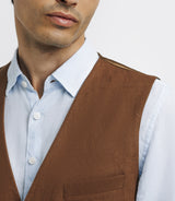 100% Lin Truffle city vest