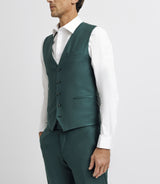 Gilet de costume vert