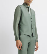 Light green suit vest