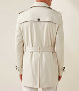 Trenchcoat mit gekreuztem Kittmuster "Quota