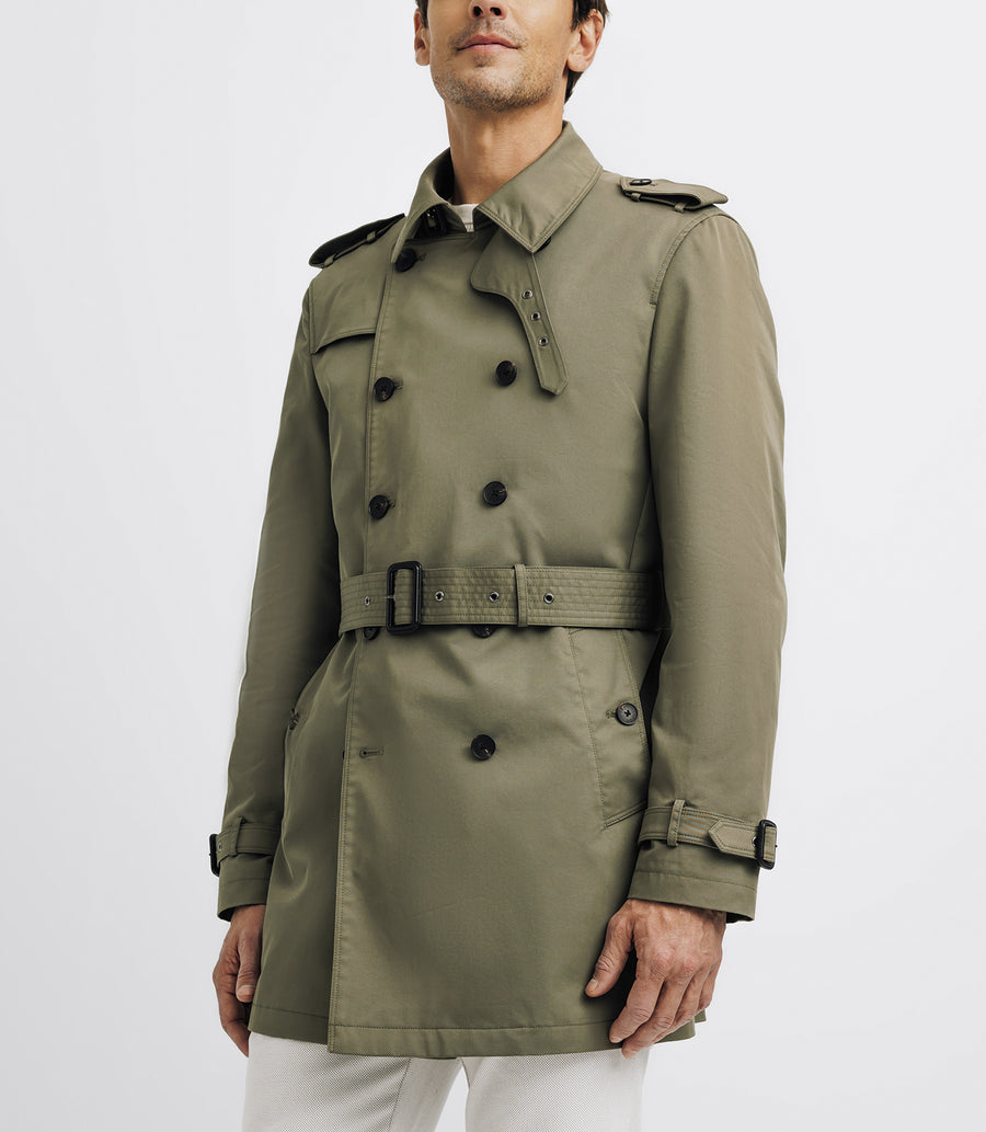 Khaki double-breasted trench coat HOCHE