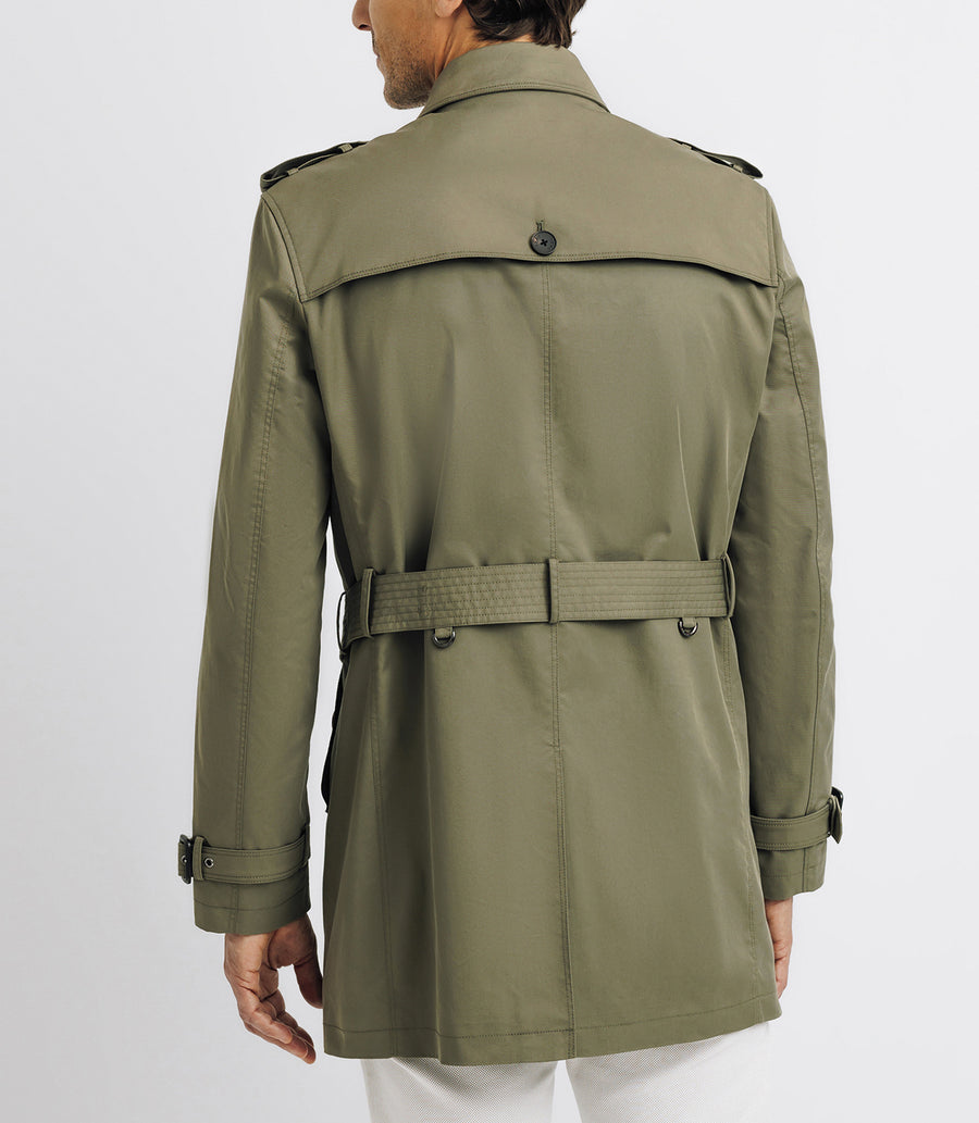 Khaki double-breasted trench coat HOCHE