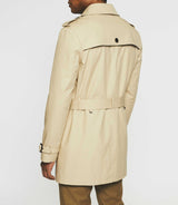 Trench croisé en coton beige IDANO - IZAC