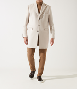 Indalecio ecru chatty coat