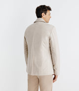 Manteau croisé beige