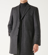 Wool coat and anthracite gray cashmere isaobt