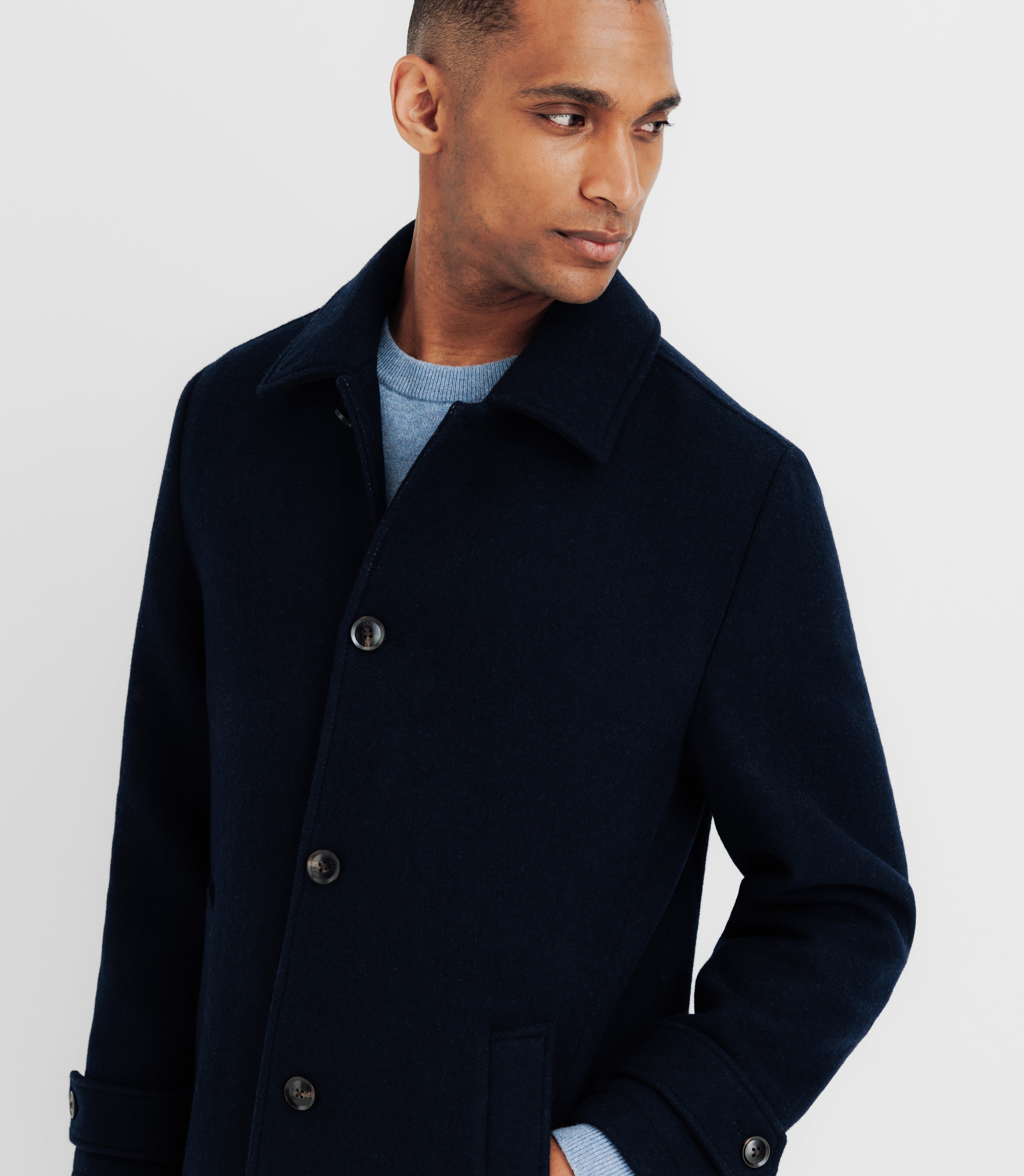 Long right marine coat