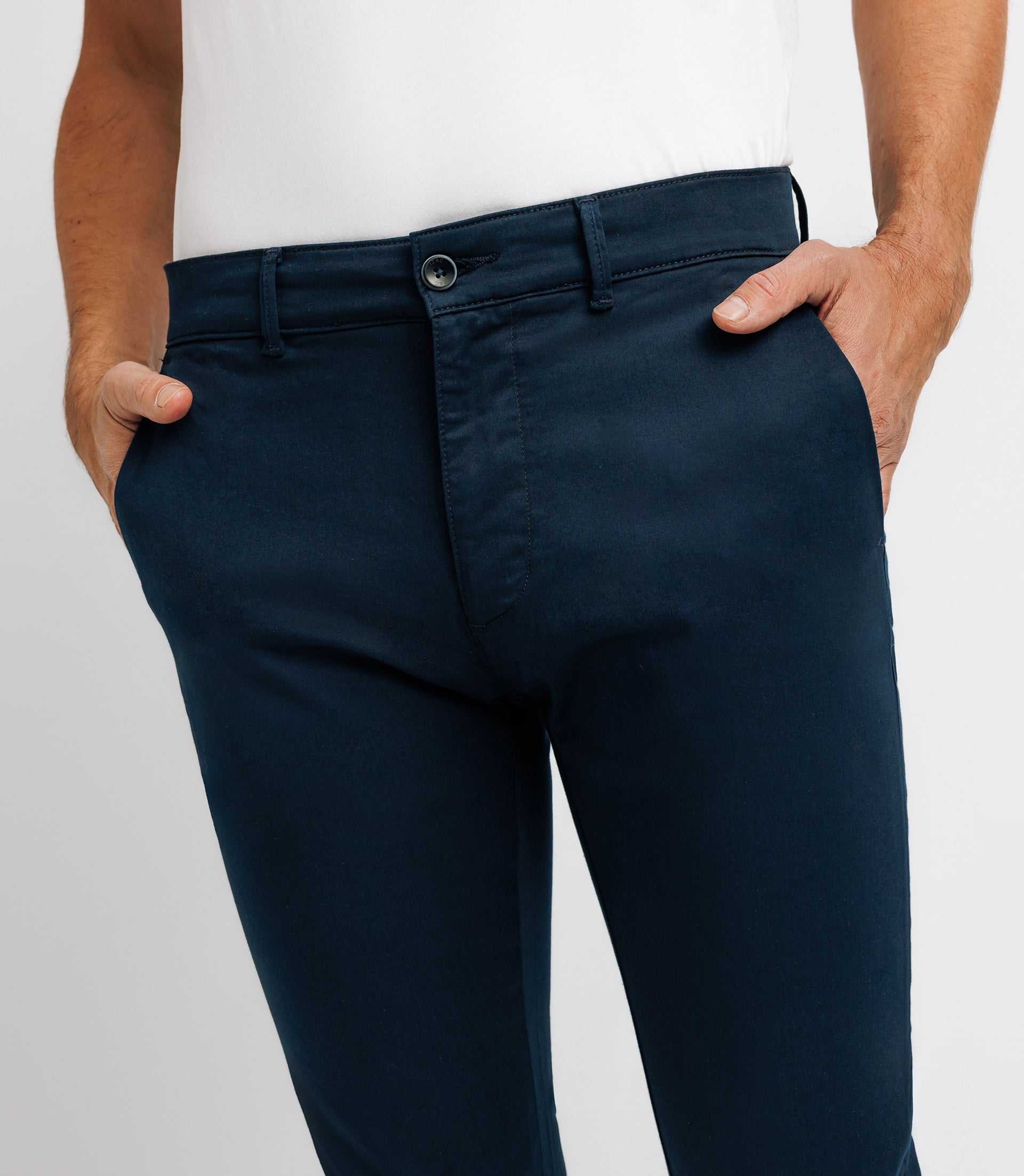 PANAMA slim navy chino pants