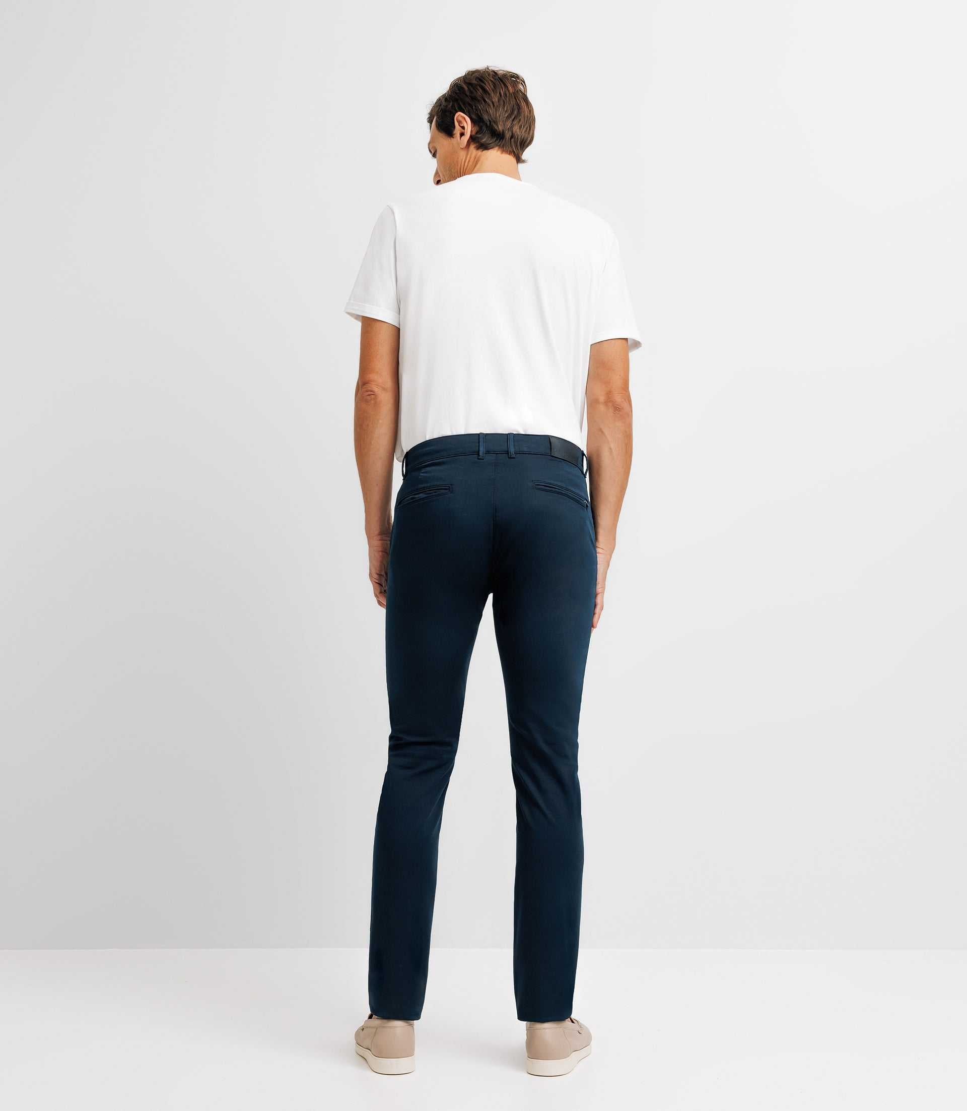 PANAMA slim navy chino pants