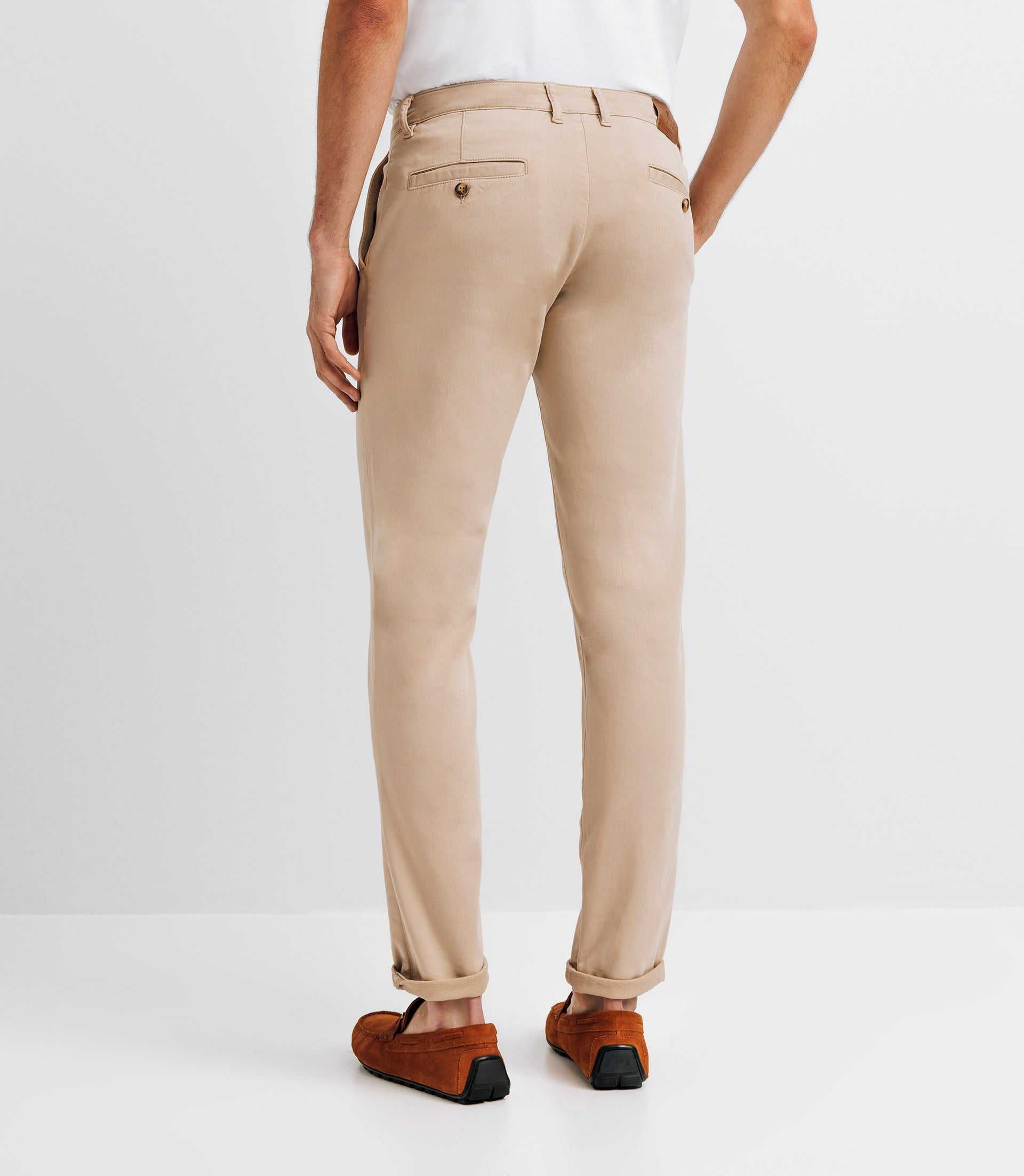 Beige casual pants