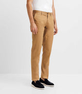 Pantalon chino satin camel