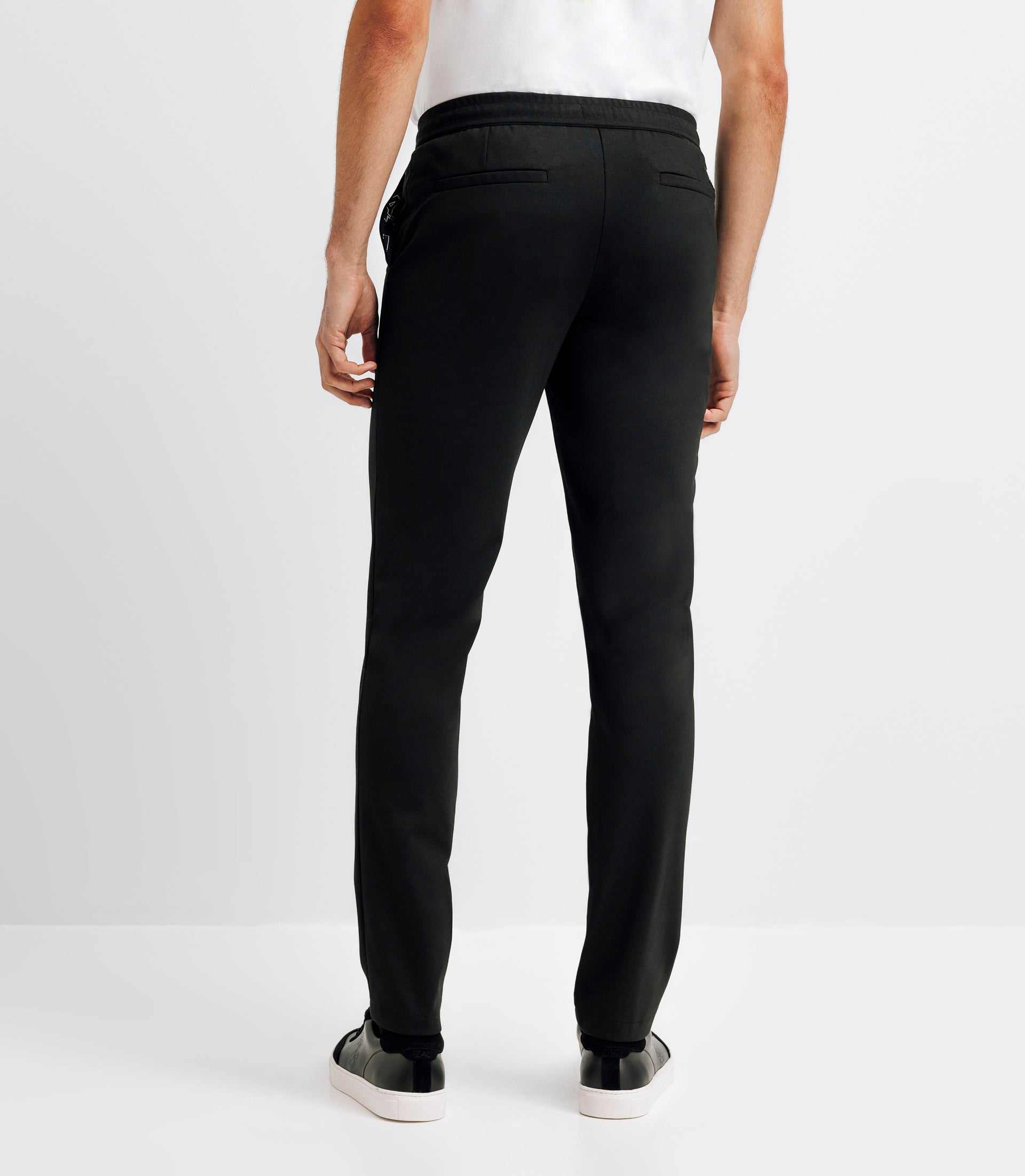 Chinos Pants Elastic Size Black