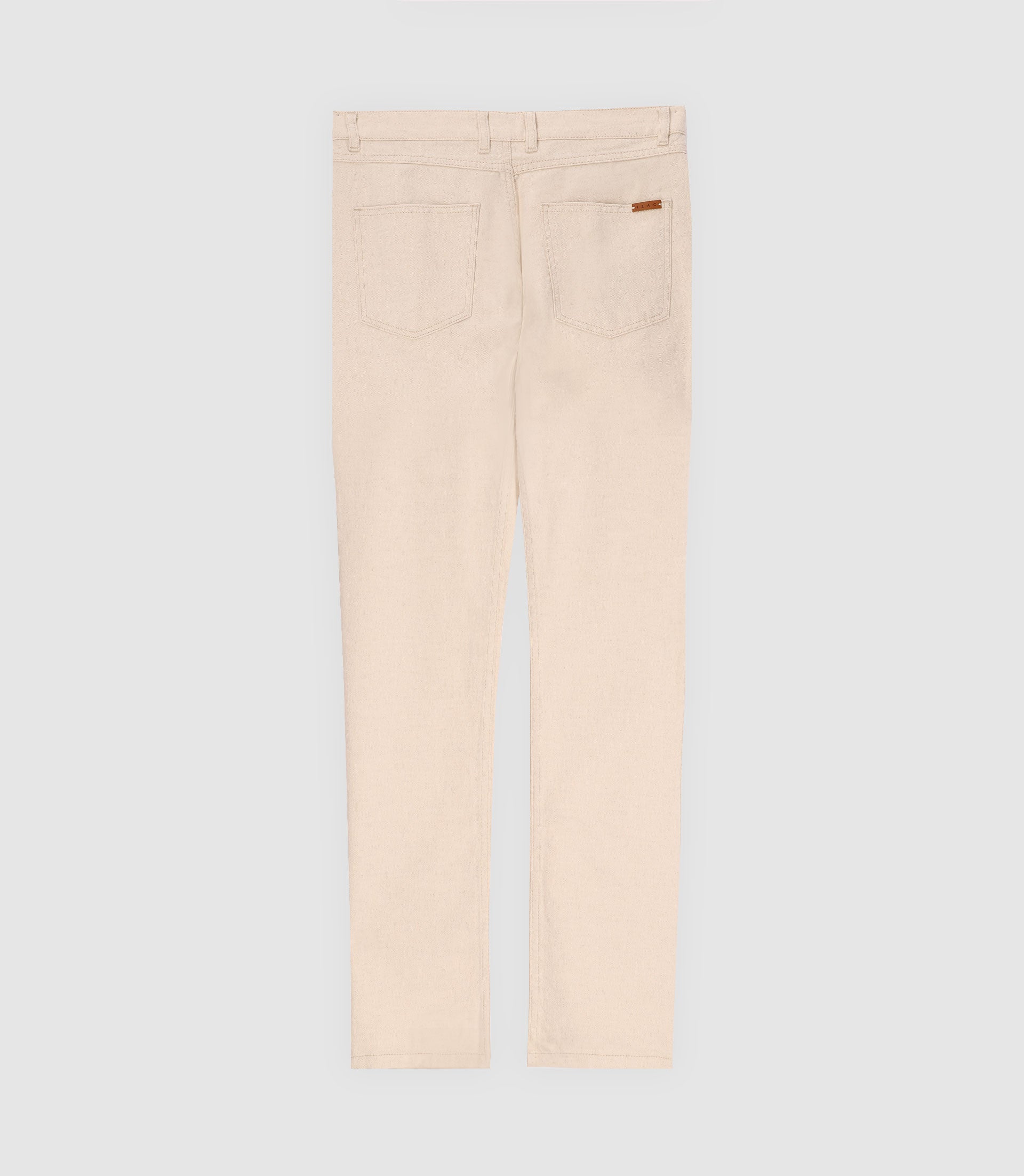 Beige linen mixture pants