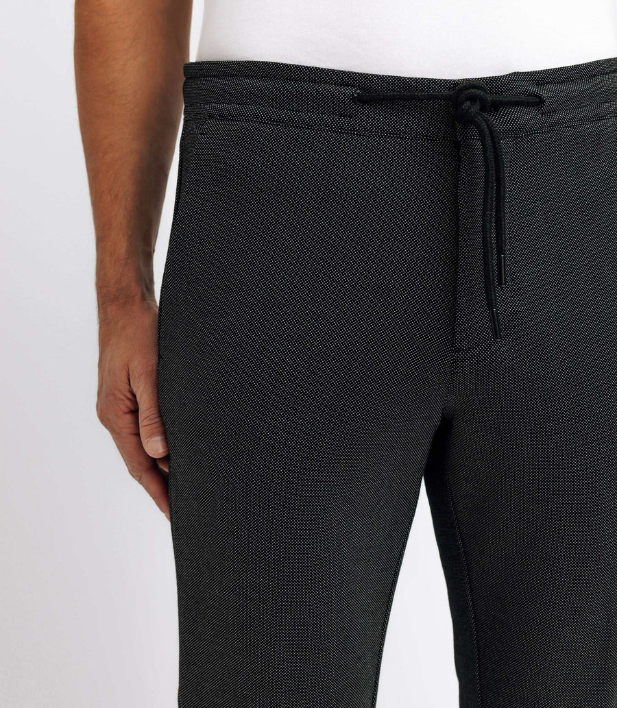 Chino elastic plain BLACK