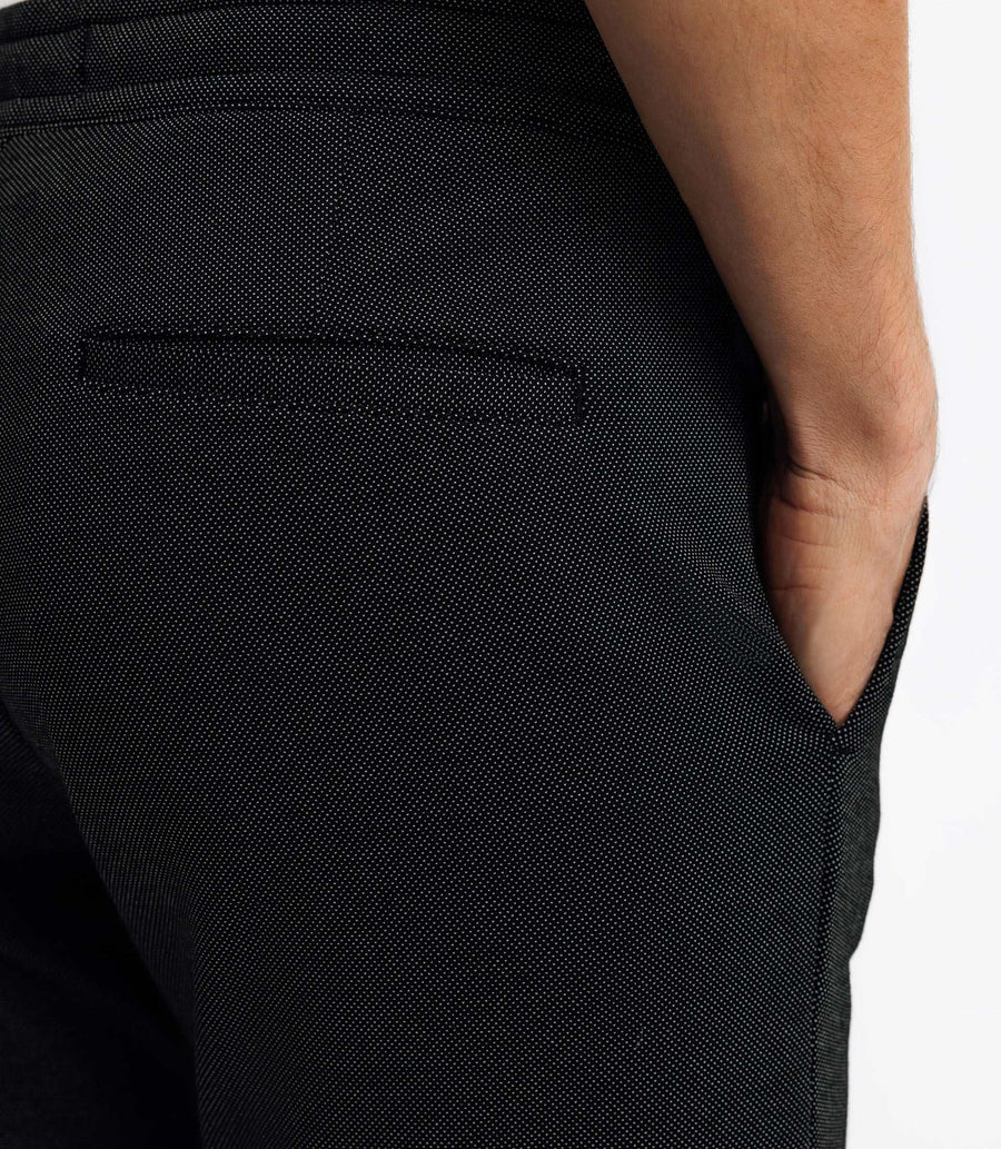 Chino elastic plain BLACK