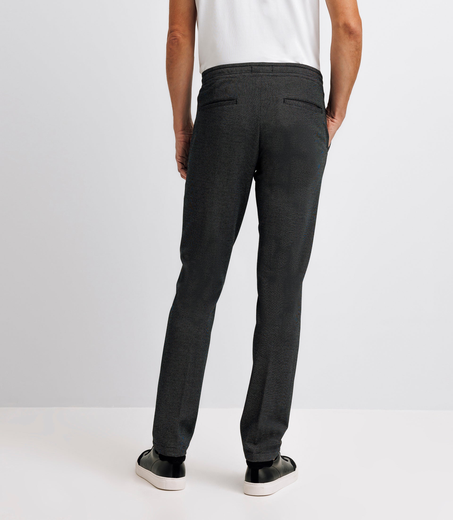 Black slim chinos pants