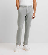 Pantalon chino taille élastique gris