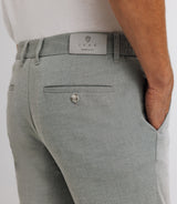 Pantalon chino taille élastique gris