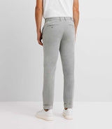 Pantalon chino taille élastique gris