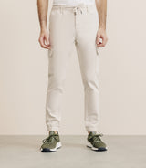 Regular pants with beige cord