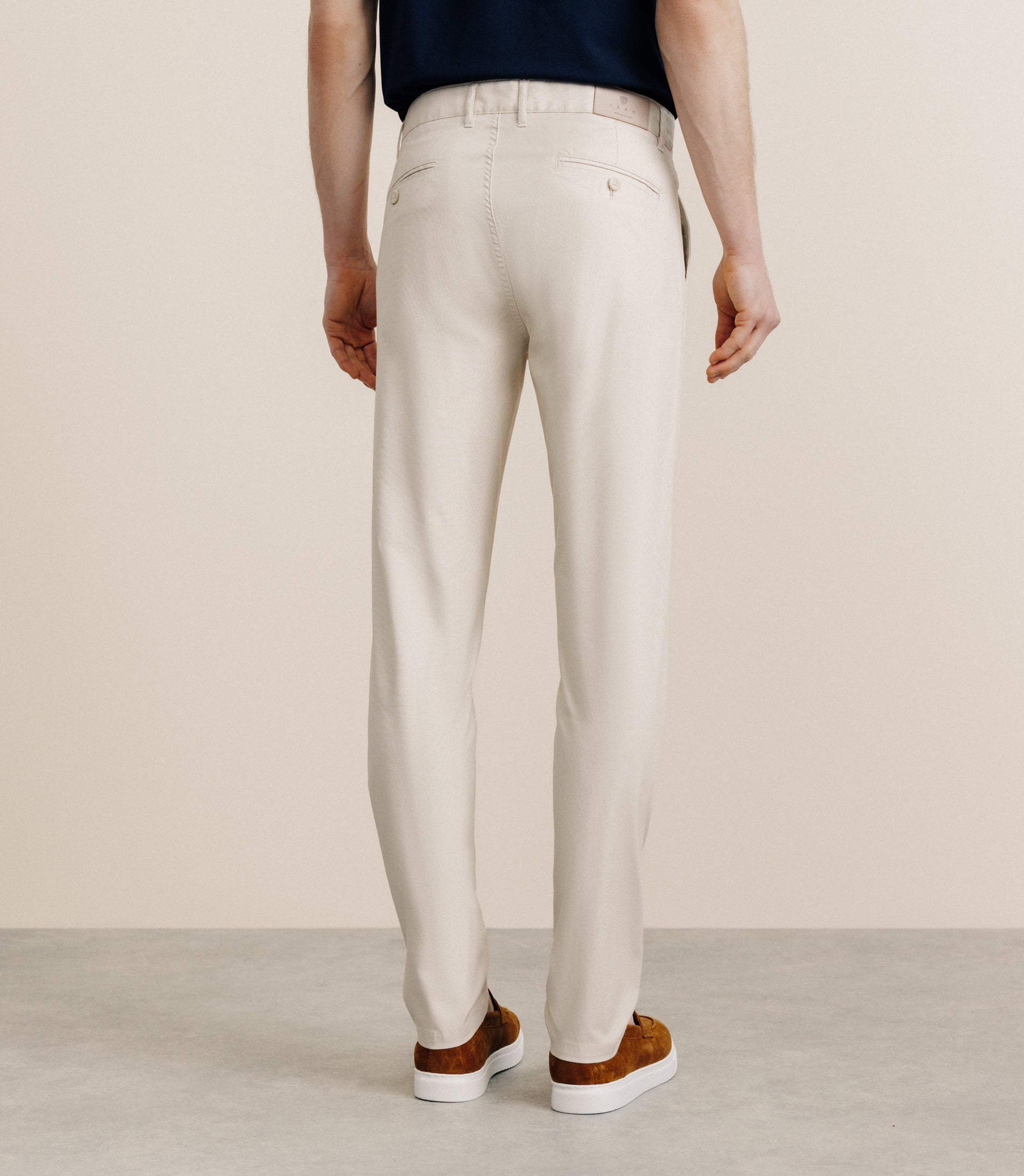 Beige slim pants