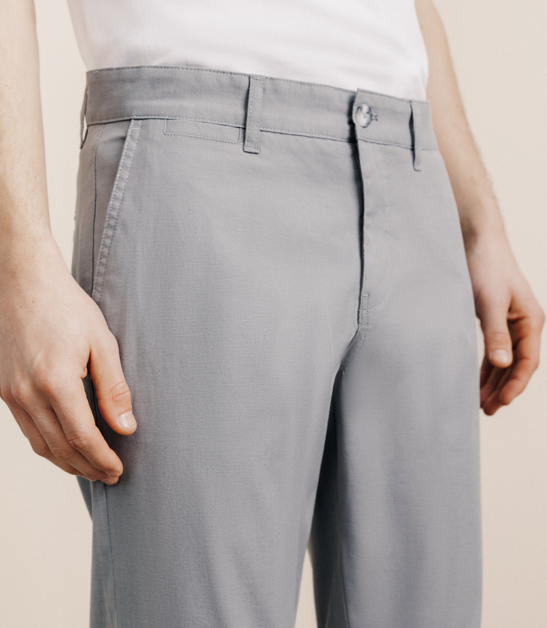 Gray slim pants