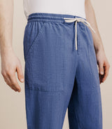 Indigo elasticated pants