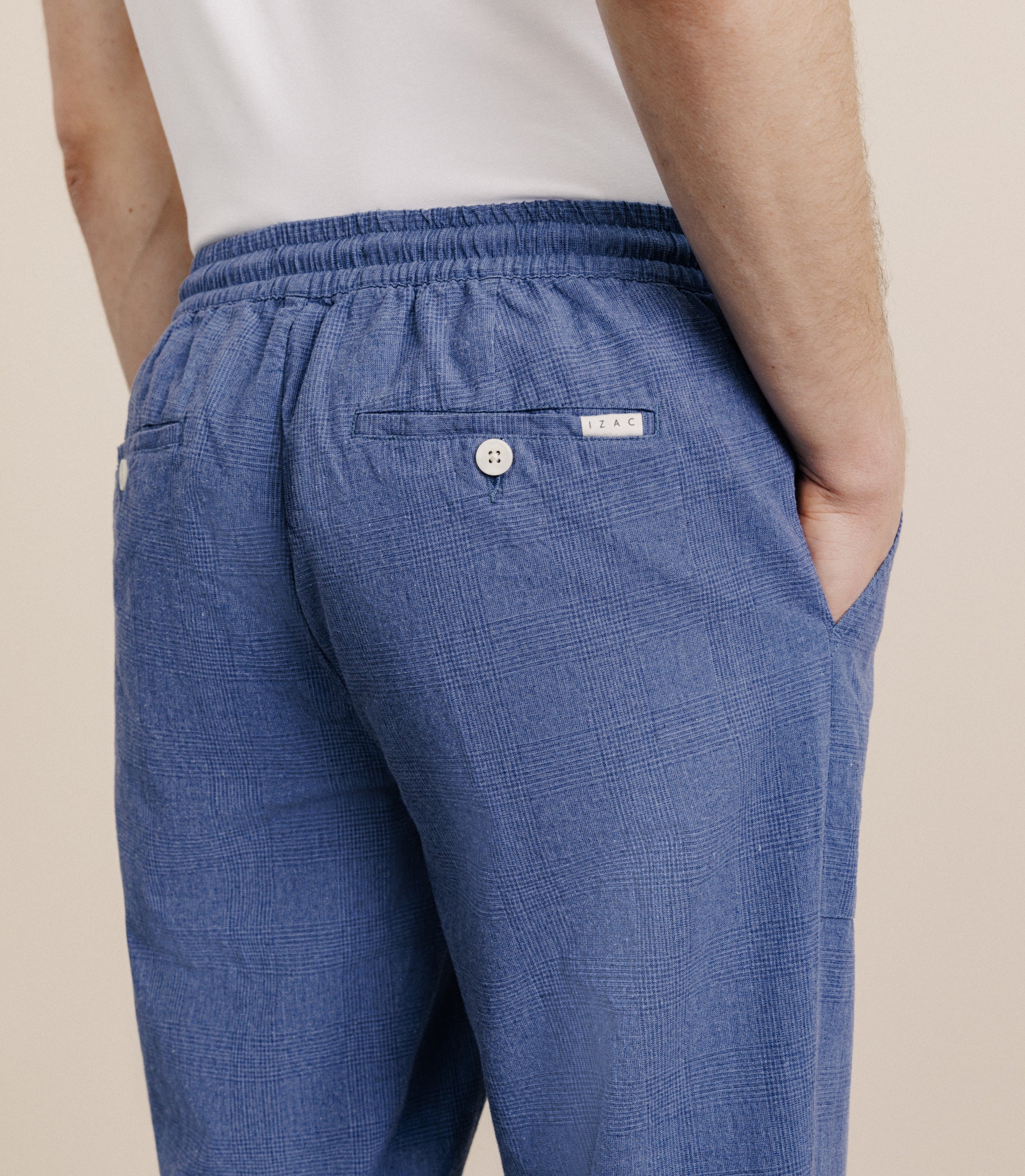 Indigo elasticated pants