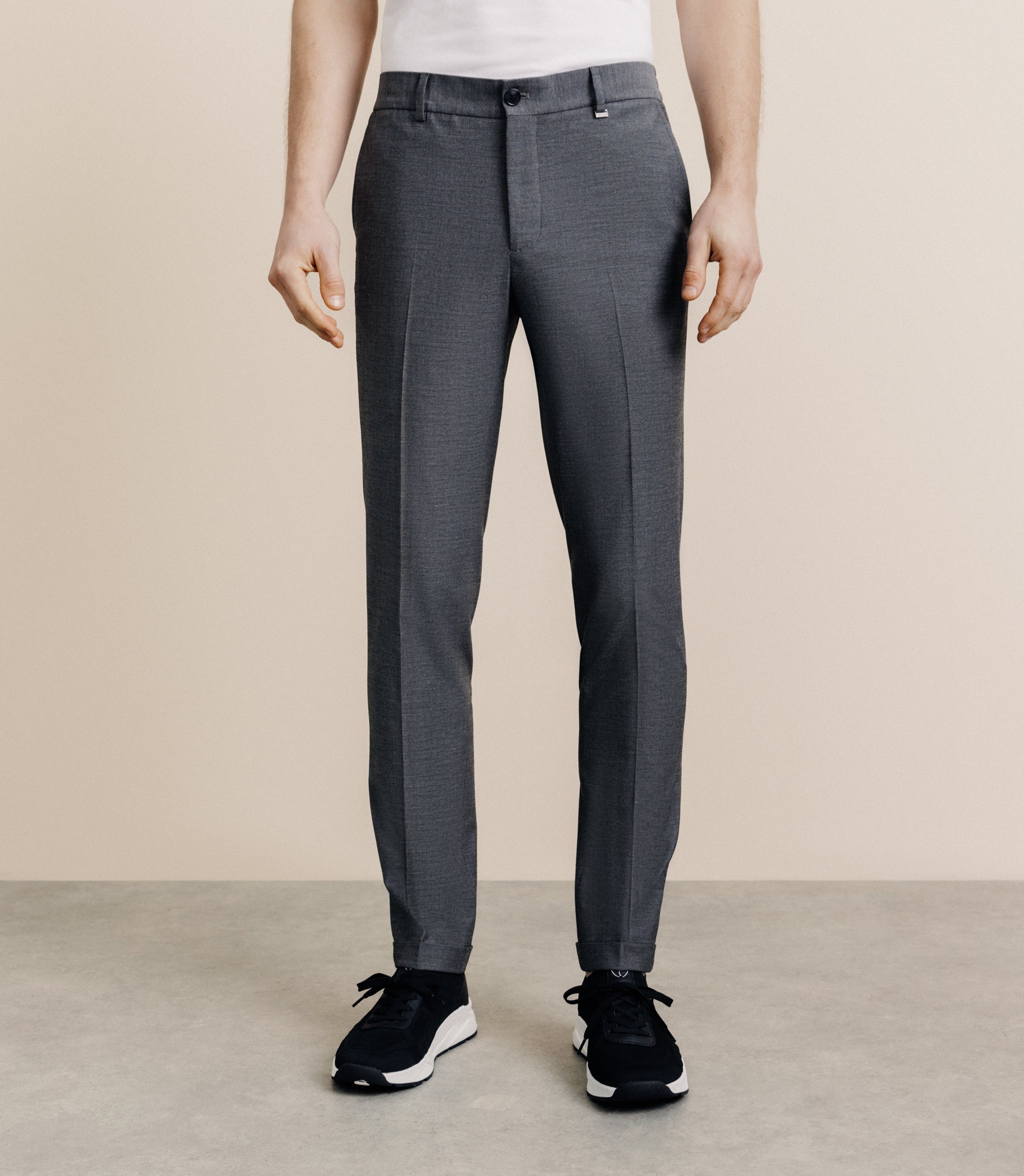 Pantalon élastiqué anthracite