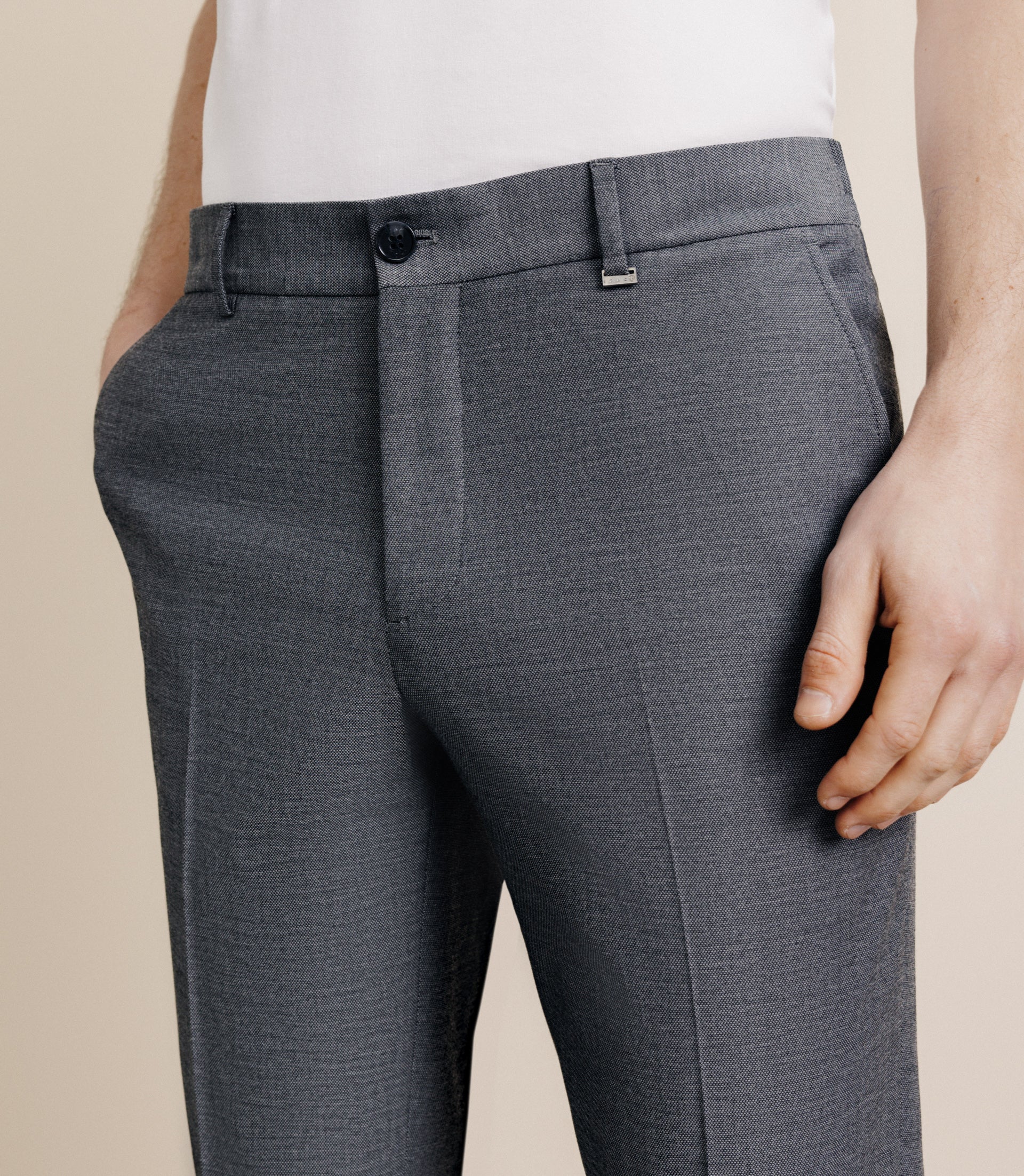 Anthracite elasticated pants