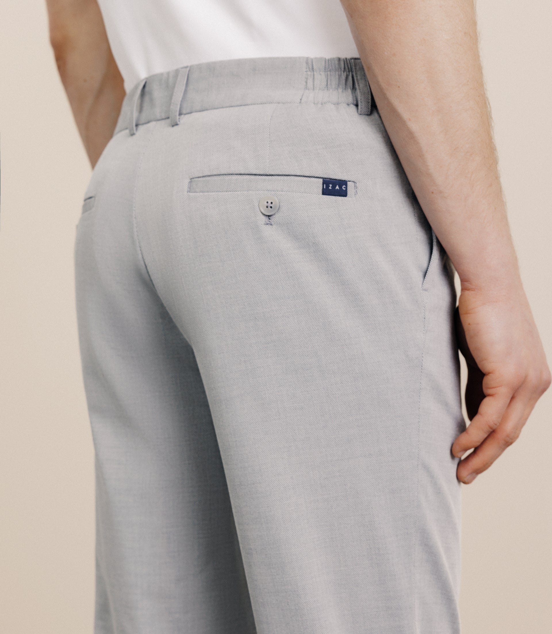 Gray elasticated pants