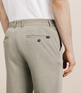 Khaki elasticated pants