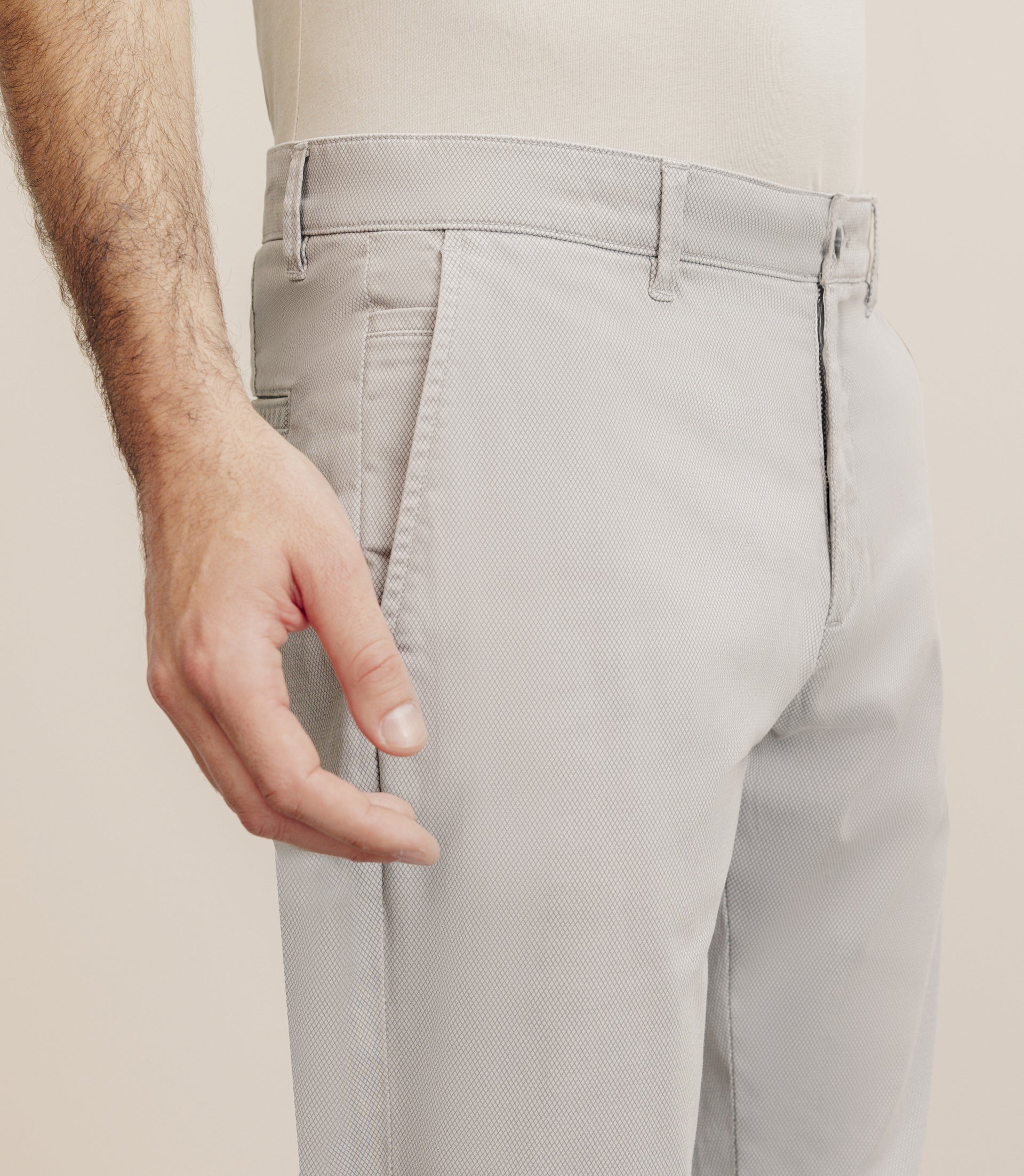 Pantalon imprimé mastic