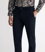 Pantalon chino satin marine