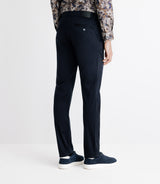 Pantalon chino satin marine