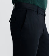 Pantalon chino satin noir