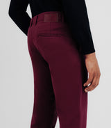 Pantalon armuré bordeaux