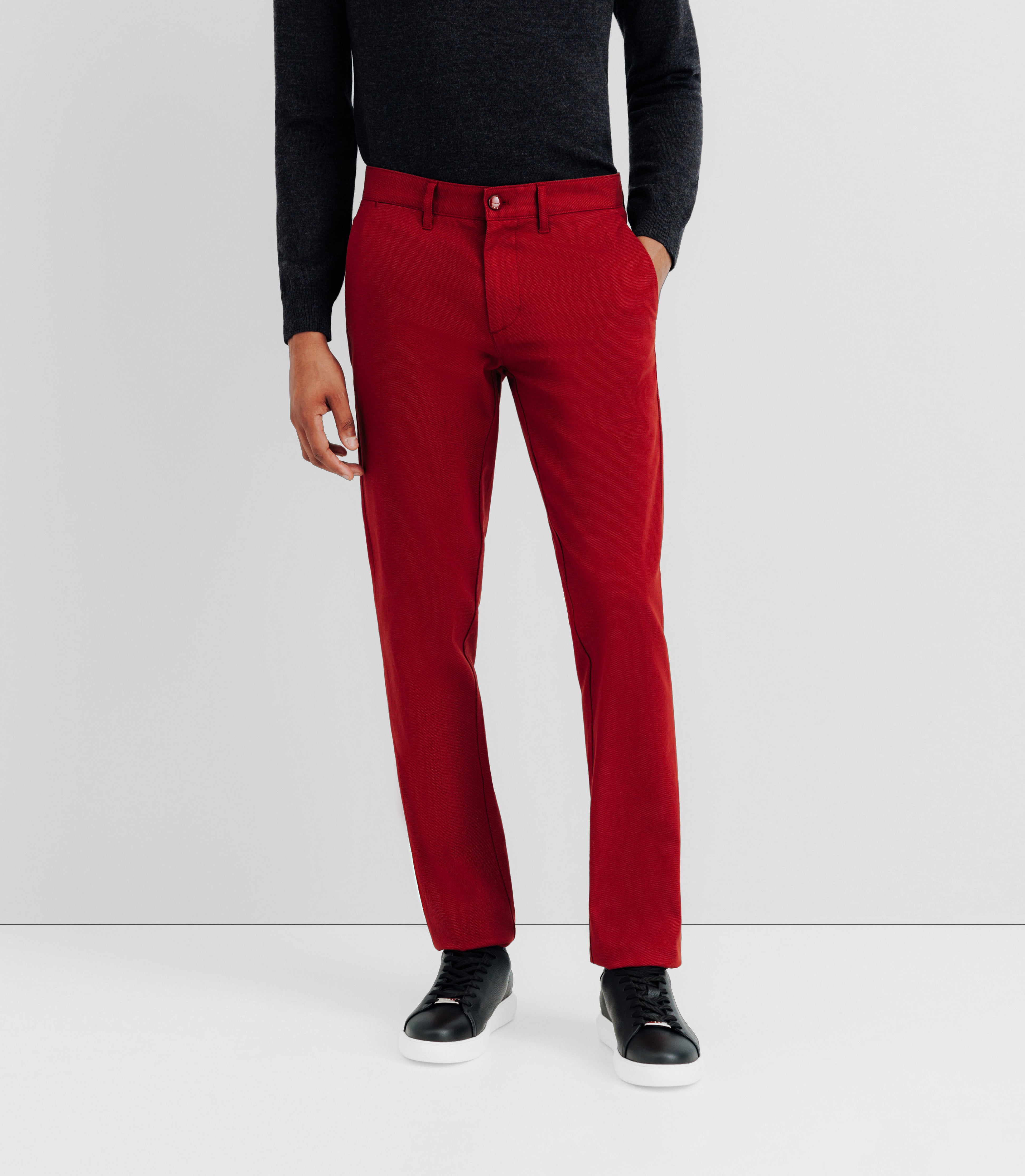 Red armored pants