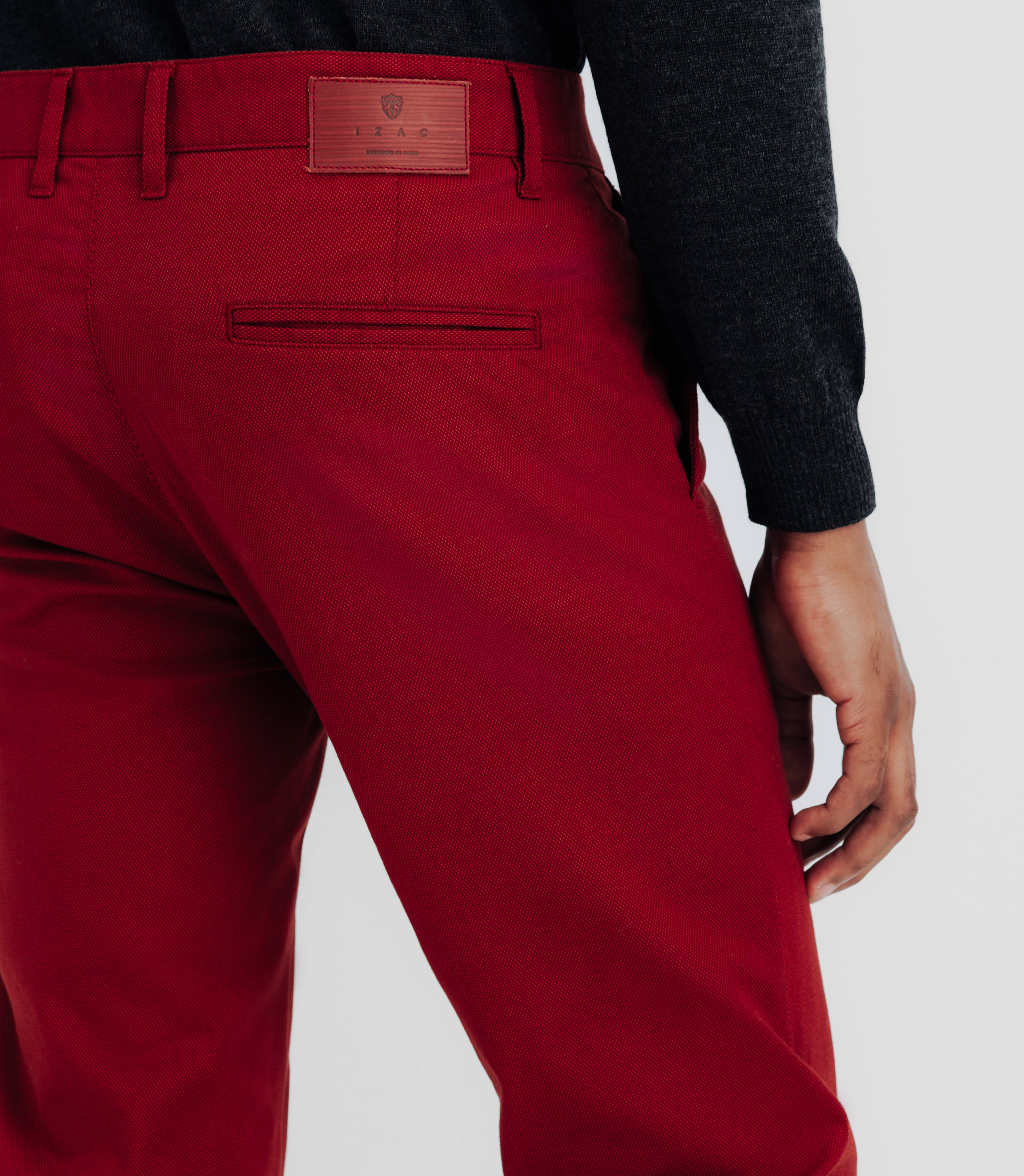 Red armored pants