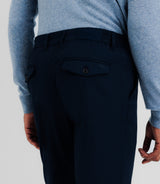 Pantalon chino armuré marine